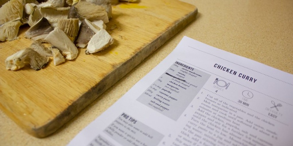 Tyne Fresh provided meal boxes with recipes included or as individual items.